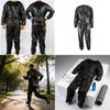 Pvc Sauna Suit Sweatenhancing Fitness Set For Men And Women With Polyester Fabric