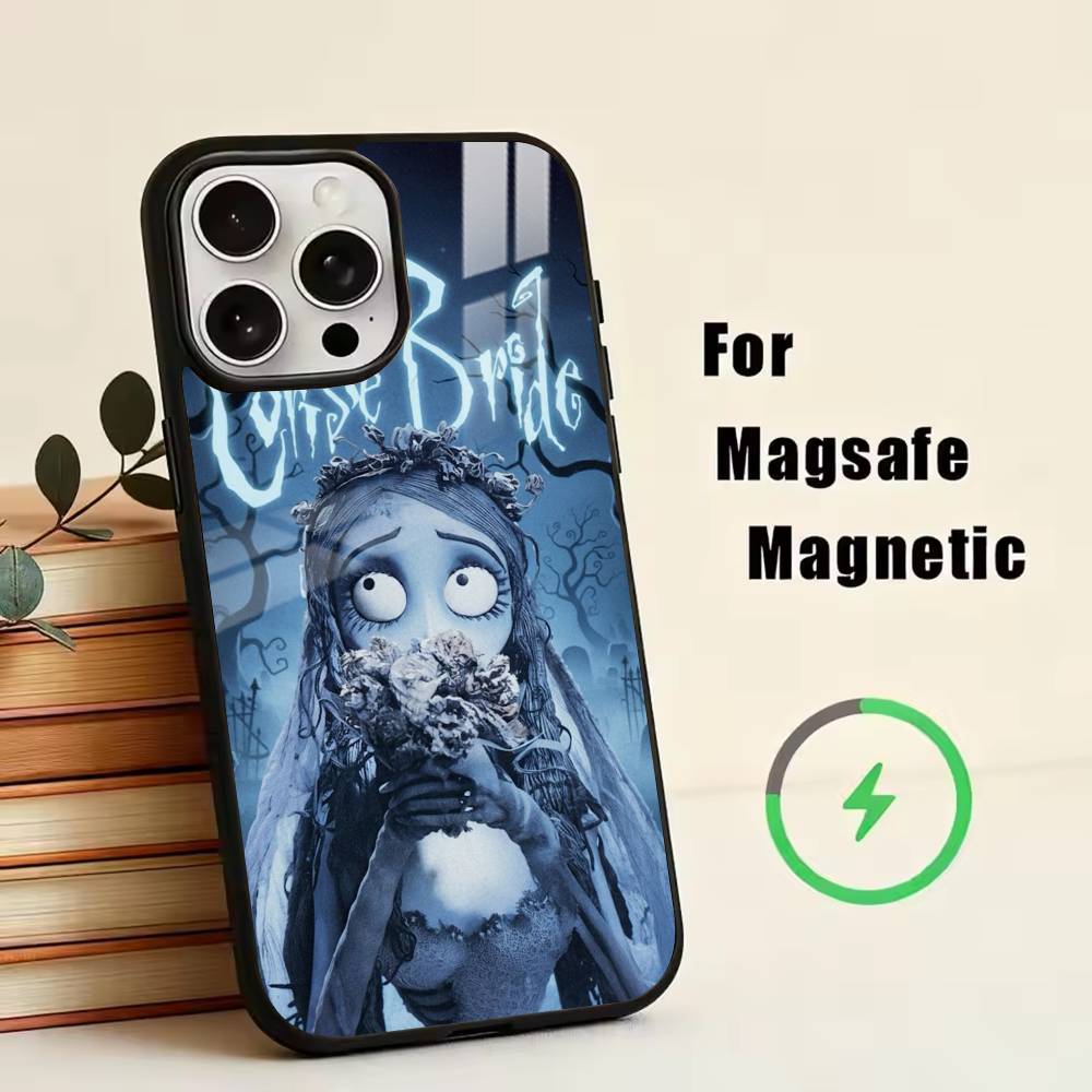 Corpse Bride-E-Emily  Phone Case For iPhone17,16,15,14,13,12,11 Plus,Pro Magnetic with Magsafe Wireless Charging