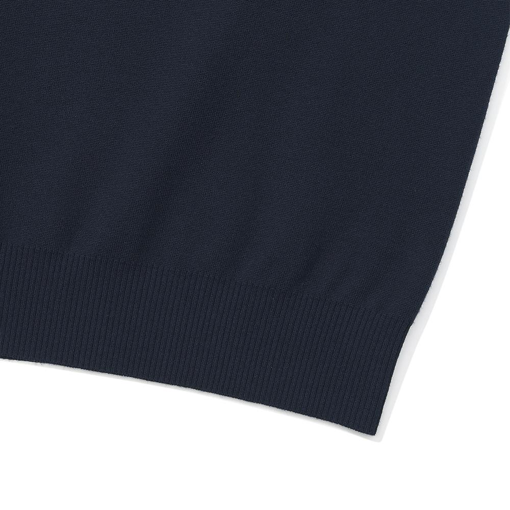 MALBON GOLF Basic Round Sweater Navy (Man)