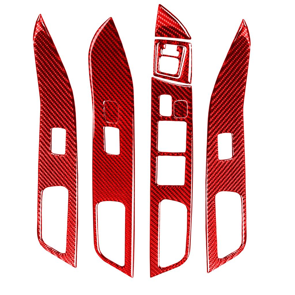 Window Lift Switch Button Panel Decoration Sticker Decal Cover Trim for Mitsubishi Lancer EVO 2008-2015 Car Interior