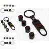 Elegant Zinc Alloy Car Wheel Tire Valve Dust Caps With Chevrolet Emblem Keychain
