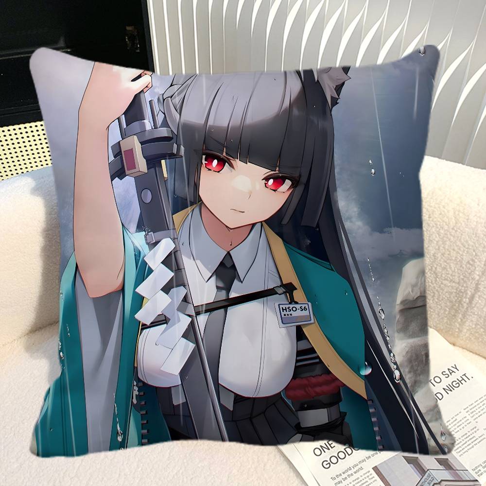 Game Zenless Zone Zero Hoshimi Miyabi Pillow Case Square Pillow Bedroom Sofa Leisure Comfort Cushion Car Home Decoration