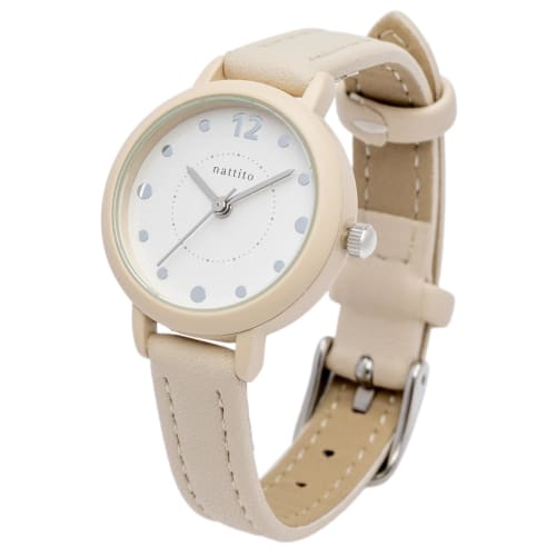 

Fieldwork Women s Analog Watch with Leather Strap and Dot Index, Small and Simple Design, White, JN037-1