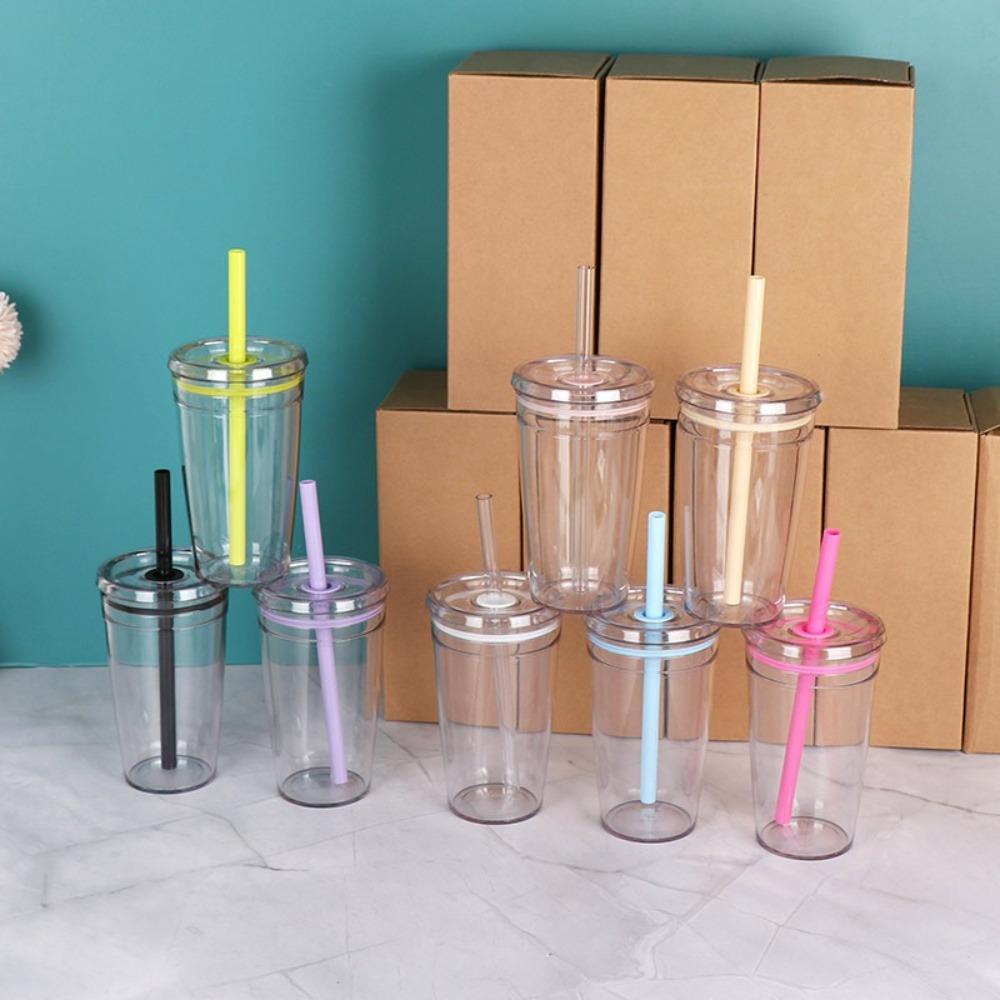 Transparent Cold Drinking Cup 450ml Car Tumbler Cup New Coffee Cup