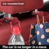 Universal Car Seat Back Hooks Durable ABS Material Suitable for Rear Seat Storage Hooks Bag Holder and Small Item Organizer