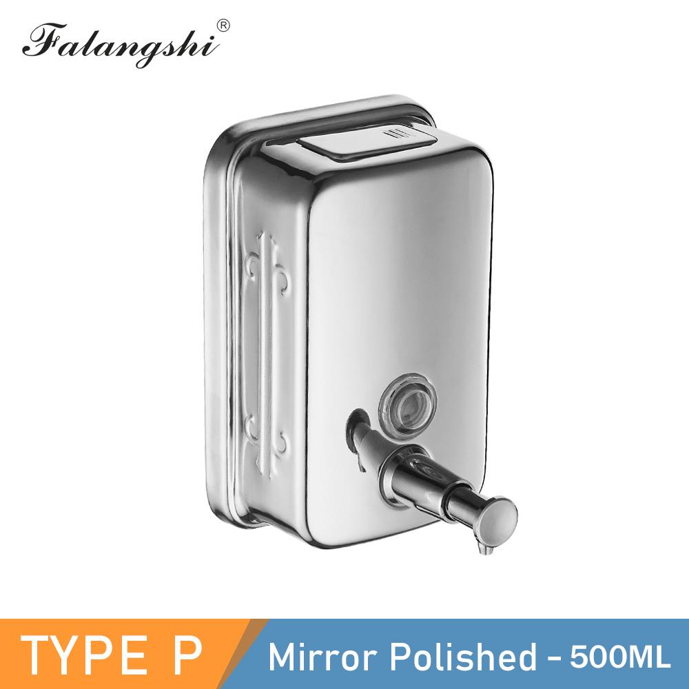 

Bathroom Liquid Soap Dispenser 500/800/1000ml Wall Mounted Soap Pump 304 Stainless Steel Bathroom Accessories WB8607