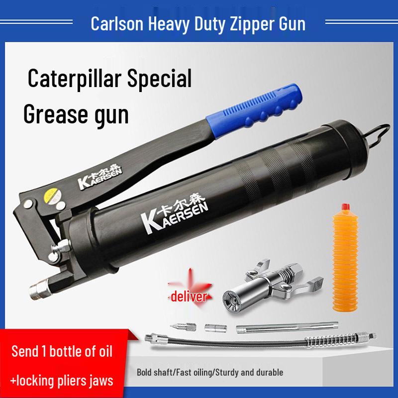 Carlson Zipper Grease Gun: Mini Excavator Chain Type Mechanical Lubricating Oil Bullet Gun