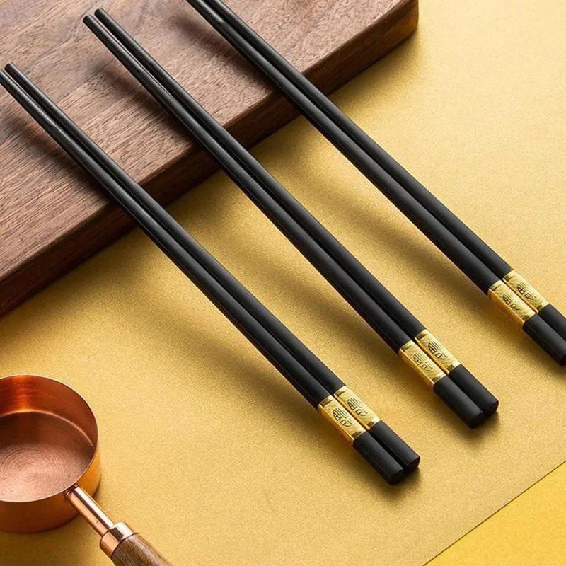 10 Pairs 24cm Reusable Chopsticks Non-Slip Chopstick Sushi Sticks Chinese Sticks To Eat Food Chinese Wood Chopsticks Set KZ004