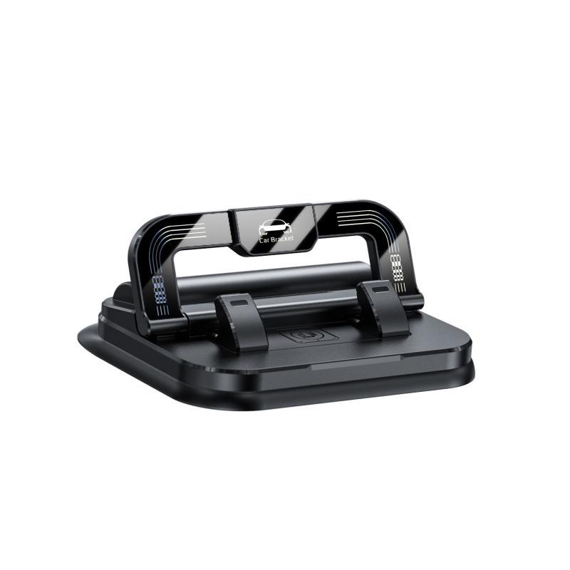 2 In 1 360° Rotatable Universal Car Phone Holder With Number Plate Dashboard Mount Easy Install Vehicle Mobile Phone Holder