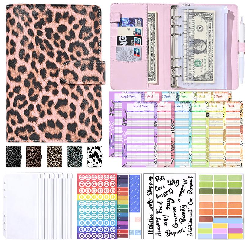 

Блокнот-органайзер для бюджета из искусственной кожи формата А6, набор с системой денежных конвертов, с карманами-вкладышами для денег, для экономии бюджета, органайзер для счетов