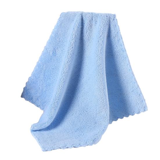 2ks Jednobarevné jednobarevné ručníky z korálového rouna s pohlcováním vody pro novorozence