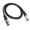 Microphone Cable 3Pin XLR Male to XLR Female Balanced Microphone Cable for Studio Recording and Live SoundBlack 3 m