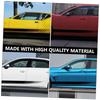 POPETPOP Car Side Sticker, Hood Van Decoration, Universal Sport Racing Stripe, Vehicle Wrap, PVC Black