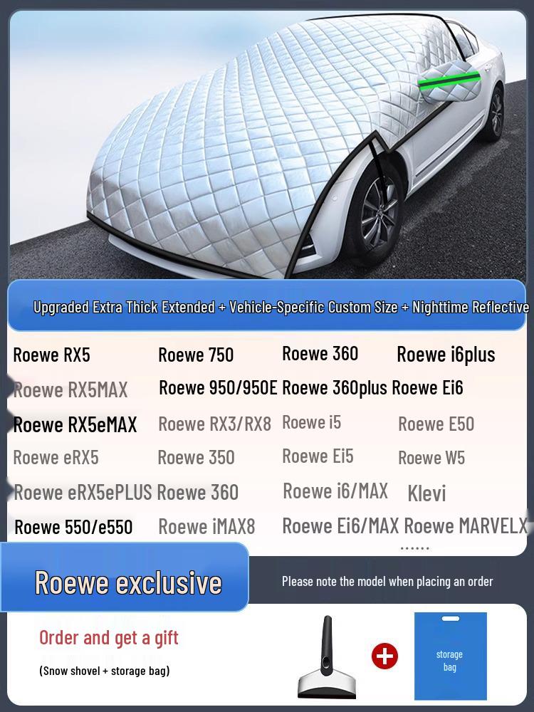 Universal Frostproof & Snowproof Car Shield: Half Cover Windshield Protector for Winter