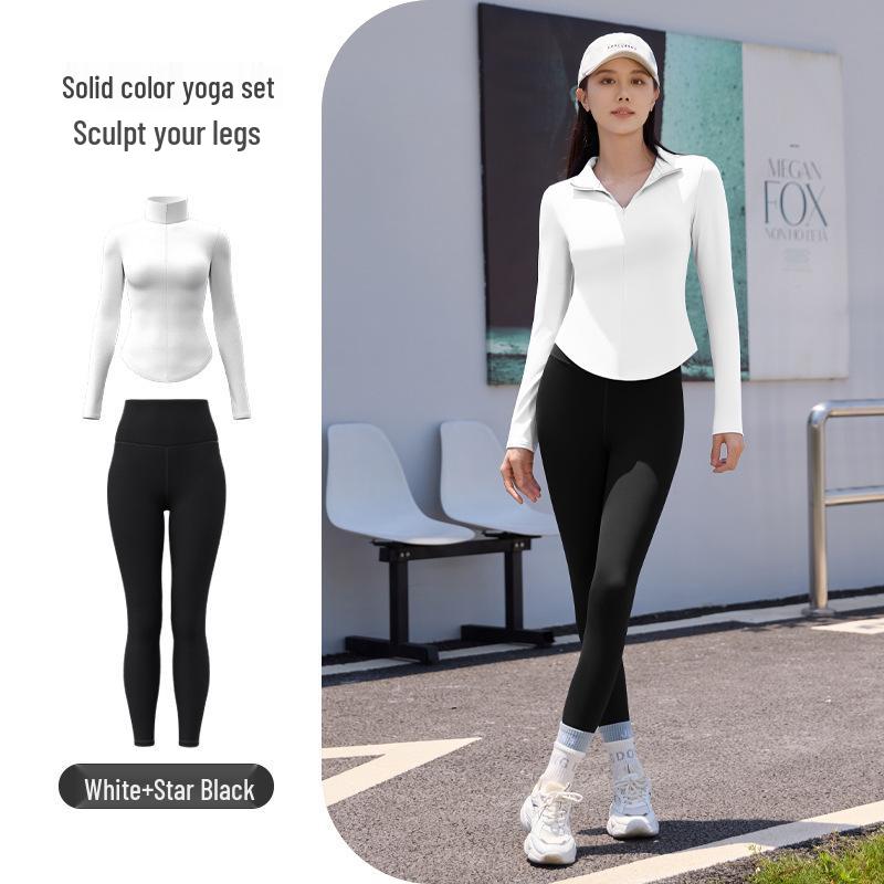 Women's Quick-Dry Yoga Suit: Lightweight, Stylish Activewear for Spring & Autumn Outdoor Fitness and Running