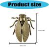 Durability Solid Brasses Cicada Figurine Heavy Type Decorative Oxidation Resistant Home Sand Table Decoration Accessory
