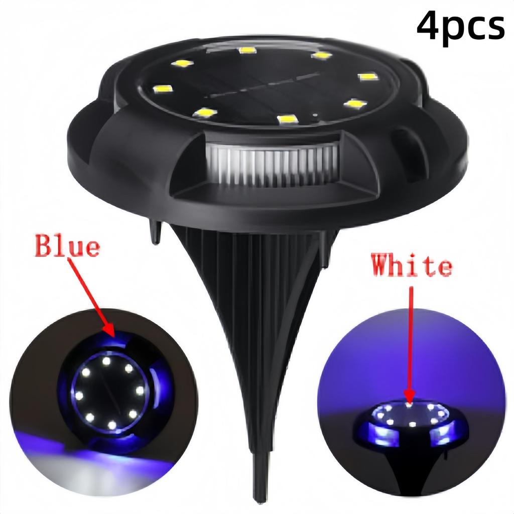 LED Coloful Lighting Solar Power Buried Light Floor Decking Outdoor Garden Lawn Path Lamp