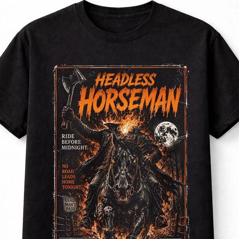 Headless HorseUnisex Gothic Legend Vintage Horror VHS Unisex TShirt S