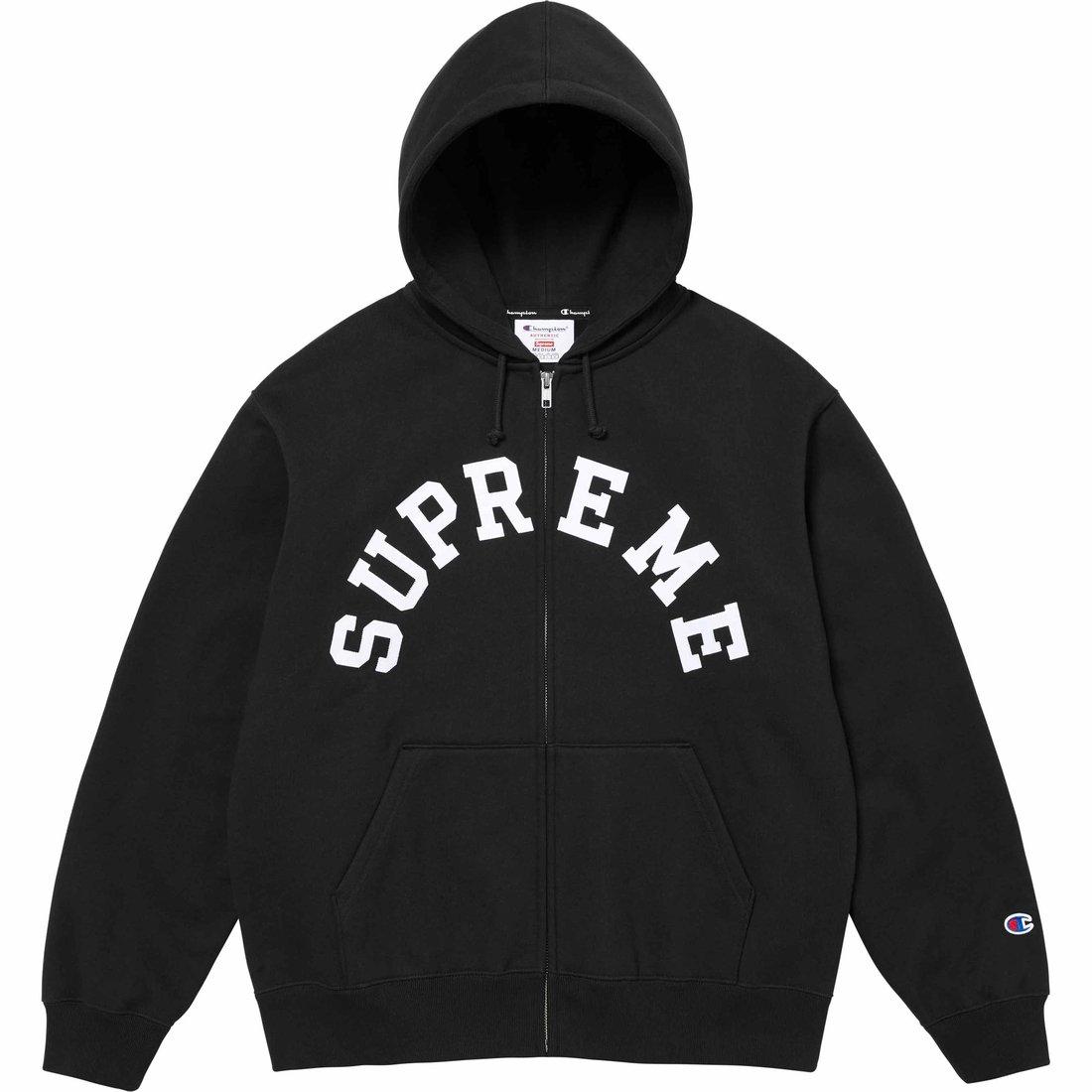 Supreme Champion Zip Up Hooded Sweatshirt