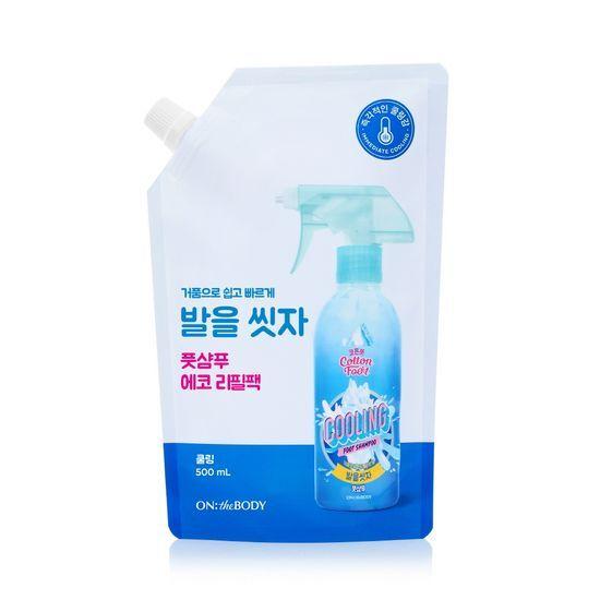 On the body, let's wash our feet. Cotton foot shampoo refill 500ml, choose 1 of 4 types (lemon/grapefruit/cooling/soap scent)