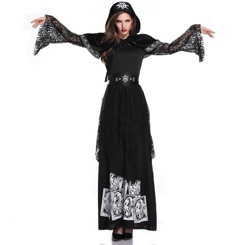 Halloween Costume Adult, Witch Dress Set Stage Costume, Witch Costume, Uniform