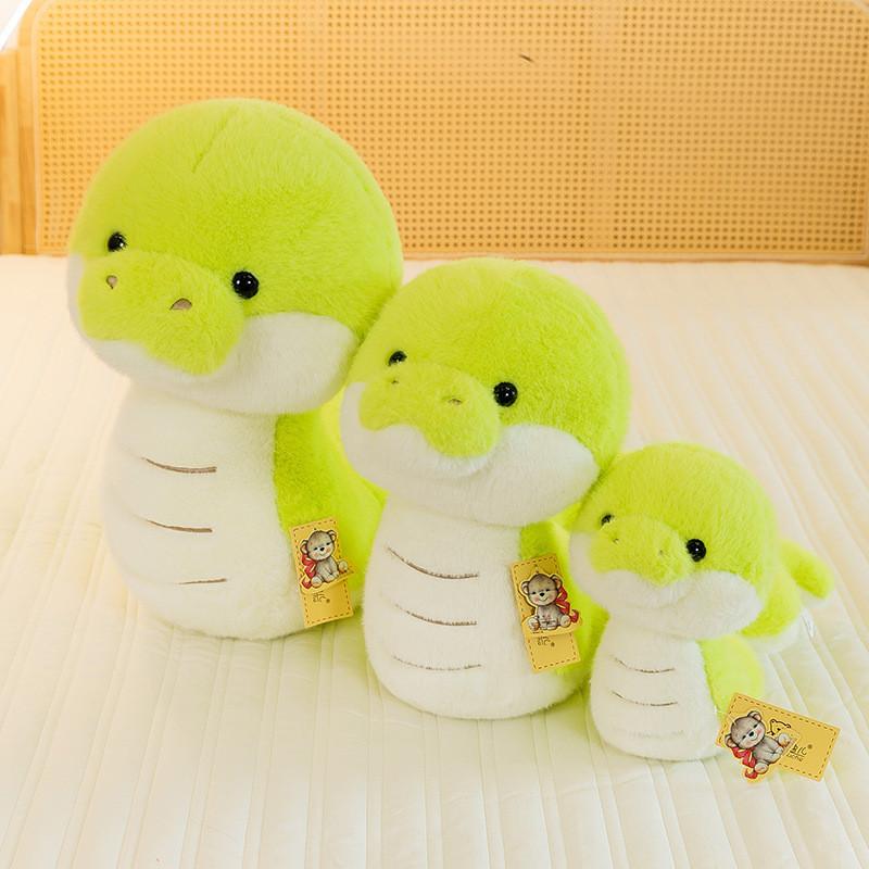 Adorable Plush Green Snake Doll Cotton Stuffed Animal Soft Cuddly Toy 100cm