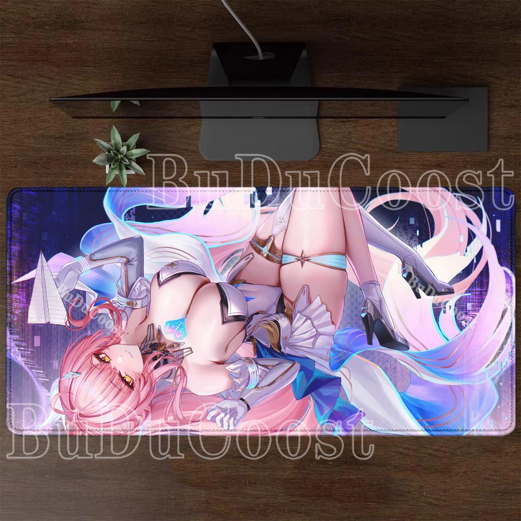 Gaming Wuthering Waves Aemeath Mouse Pad Anime Kawaii Girl Keyboard HD Printing Overlock Mousepad PC Office Accessories Desk Mat