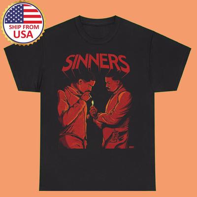 Sinners Film Geschenk Für Fan Poster T-Shirt Volle Größe S-5XL