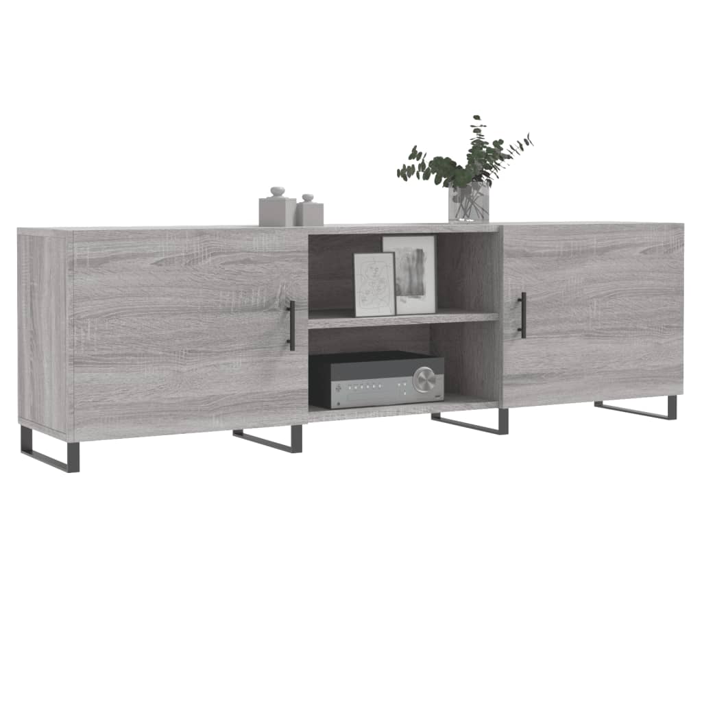 TV Cabinet Gray Sonoma 150x30x50 cm Particleboard