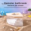 Hamster-Badezimmer, transparenter Hamster-Sandkasten, abnehmbarer Kleintier-Sandbad-Behälter, kleines Haustier