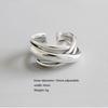 925 Sterling Silver Rings For Women Bohemian Adjustable Geometric Irregular Rings Exaggerated Novelty Jewelry S-R406