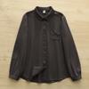 2026 Spring Women's Solid Color Slim Fit Long-Sleeve Single-Breasted Brushed Pocket Shirt