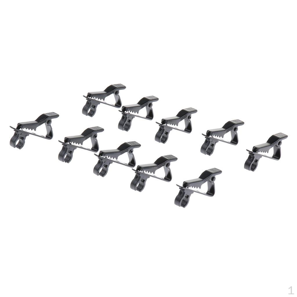 

В упаковке 10 зажимов для микрофона, зажимы для интервью, встреч, лекций, чатов — диаметр 6,35 мм, как