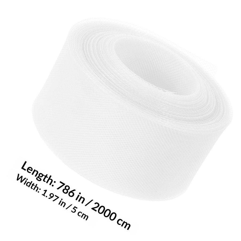Polyester Elastic Mesh Braid 5Cm Wide Horsehair Style Trim for Sewing Boning Dressmaking Wedding Dance Gown Corset Shaping