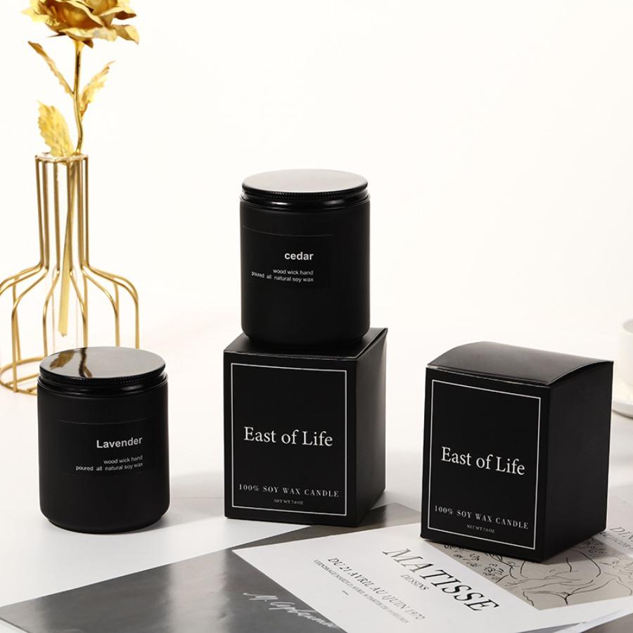 1pc Scented Candles Soy Wax Aromatherapy Glass Jar Candles Novelty Lavender Cup Wax Home Decor Bathing Yoga Relieves Fatigue
