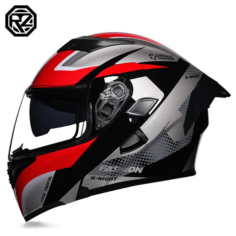 Motorcycle helmets Double Visors Modular Flip Up helmet DOT approved Full face casque moto racing Motocross helmet