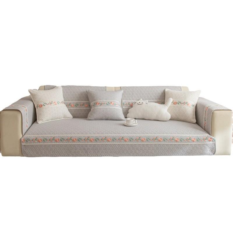 Cotton Sofa Cushion Universal Non-Slip In All Seasons  New Sofa Cover Towel Living Room Small Fresh Seat Cushion Backrest