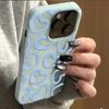 Cute Oil Painting Love Heart Pattern Wave Texture Phone Case For iPhone 17 Air 17 16 15 14 13 12 11 Pro Max 16 Pro 15 14 Cover