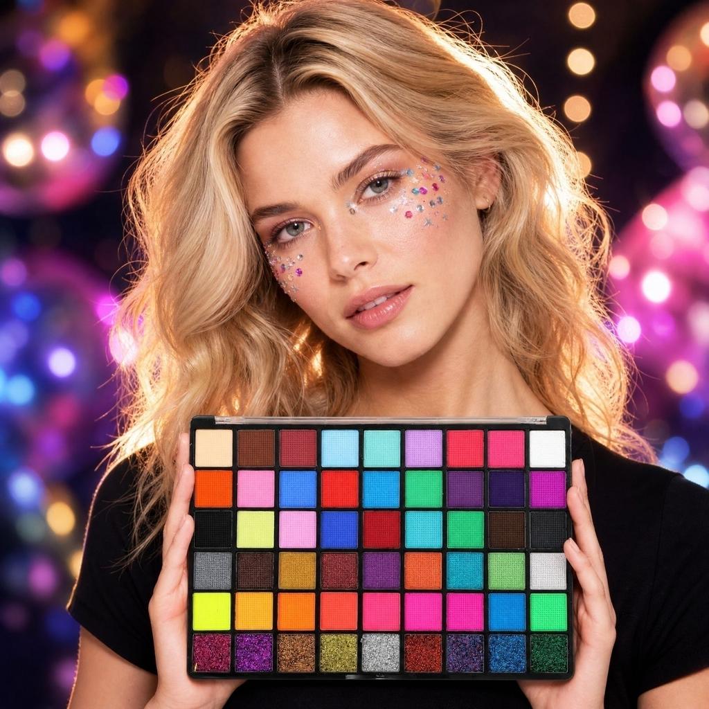 54 Color Face Paint Set for Halloween - Face Painting Makeup and Adults