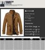 Men's Autumn/Winter Slim Stand-Up Collar Mid-Length PU Leather Motorcycle Jacket with Fur Trim