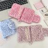 Korean Fashion Wallet Cute Pink Leopard Print Card Holder for Women Girls Portable Small Storage Bag