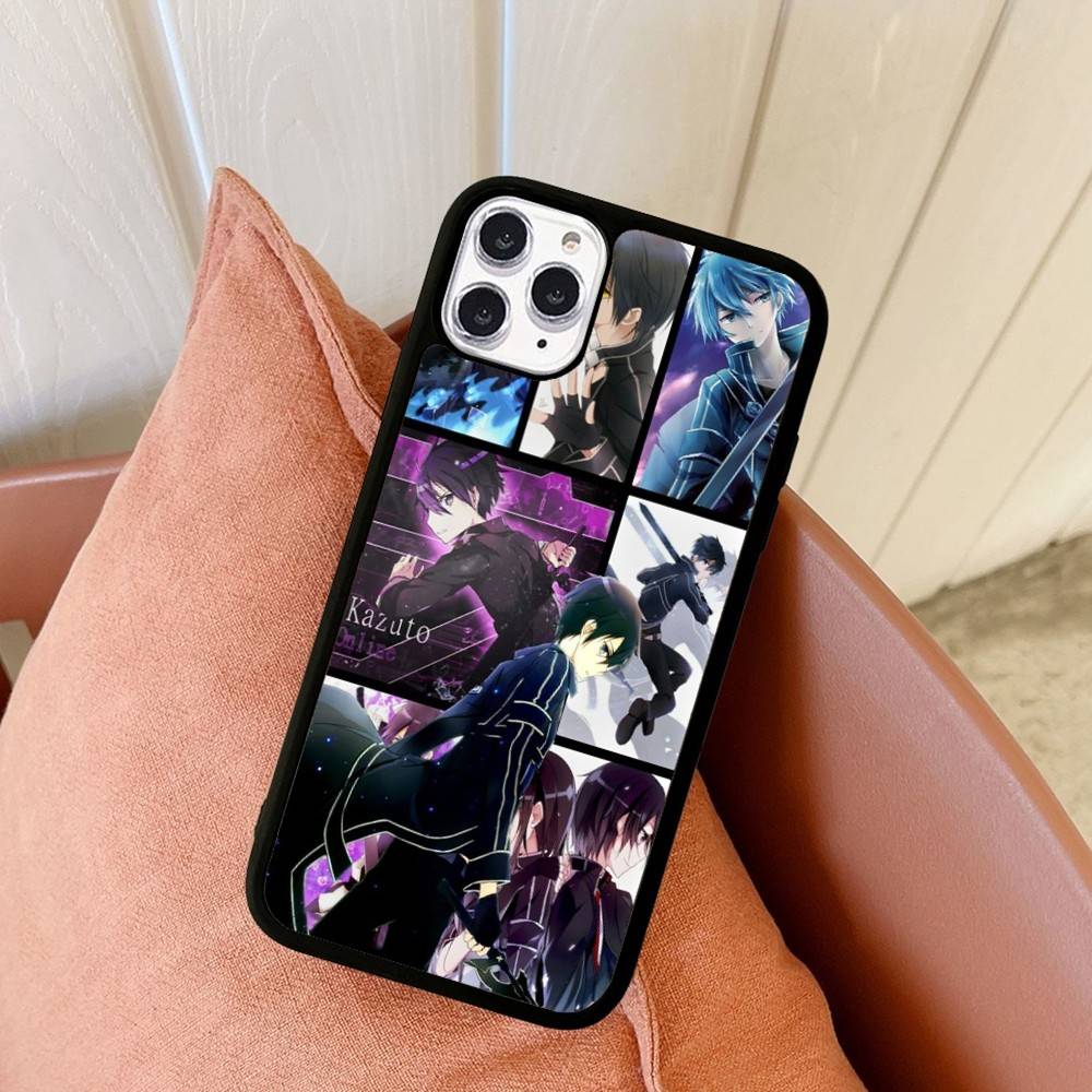 TV Anime Sword Art Online Phone Case For Iphone 16 15 14 13 12 11 Pro Max Plus Shockproof TPU+PC Hard Case