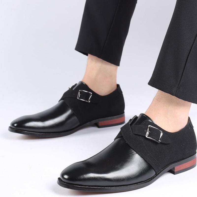Plus Size 48 Luxury Men Business Leather Shoe Trendy Comfortable Breathable Casual Shoe Star Designed Wedding Party Shoe for Man