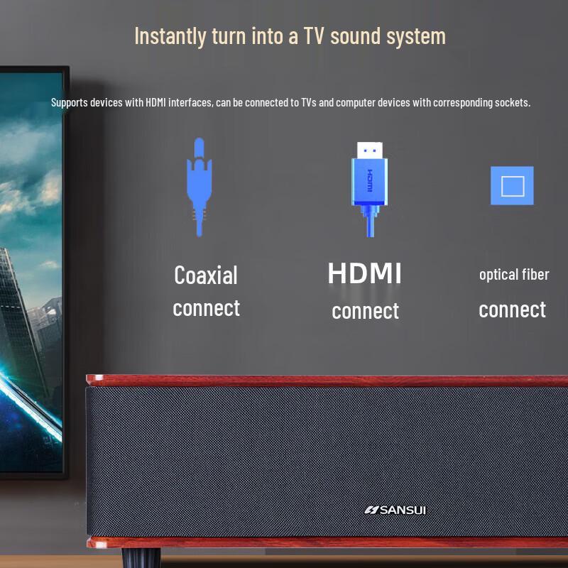 SANSUI S300 All-in-One Desktop Bluetooth Speaker (CN Version)