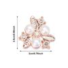 10PCS DIY Craft Hat Accessories Crystal Pearl Button Pearl Hairpins Rhinestone Buttons Headwear Clip