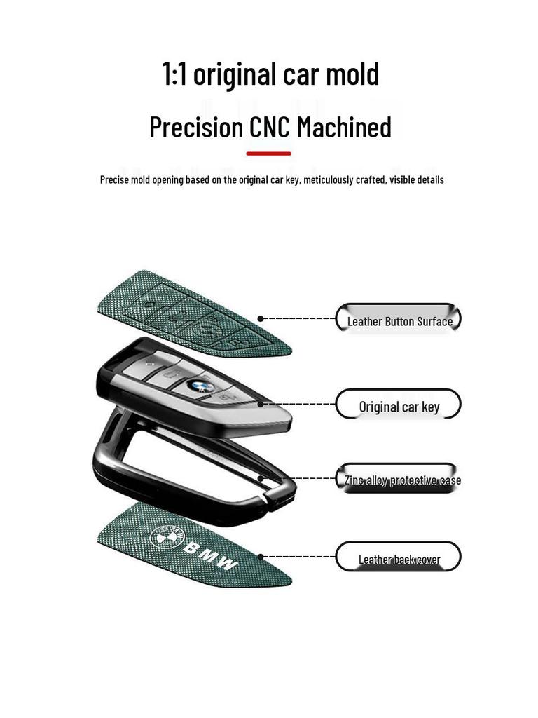 BMW Key Cover for 1-7 Series, X1-X7, Blade 530, and 320li Models