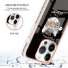 Suitable for iPhone15 mobile phone case 14plus cartoon painted electroplating anti-drop case 13Pro leopard print case