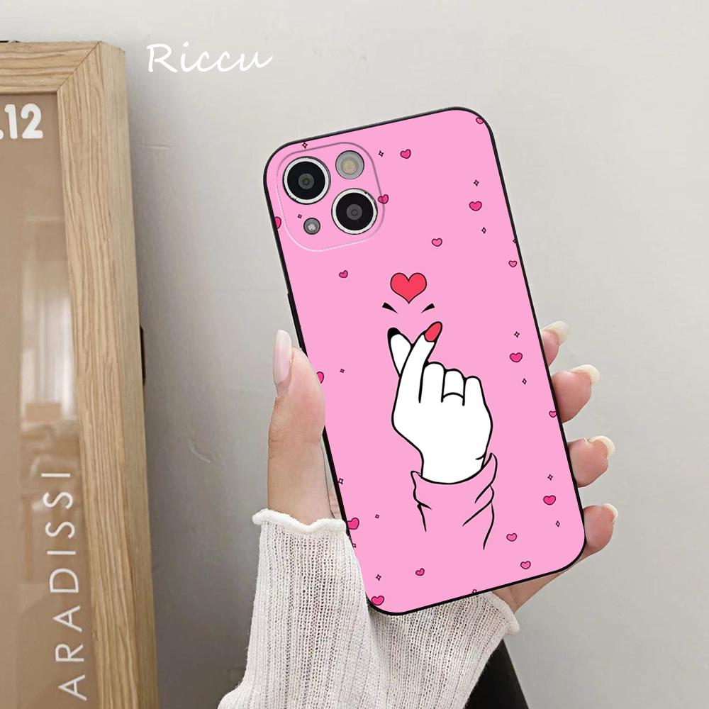 FOR IPhone 14 Fingertip Love Phone Case 14 11 12 Pro 8 7 14 Plus X Pro 14 MAX 13 MINI XR XS Iphone 14 13 Soft Phone Covers