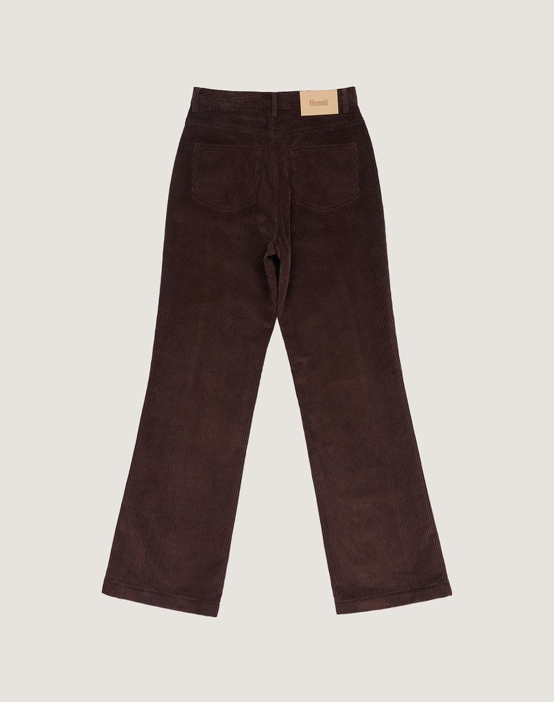 HENNIT Corduroy Bootcut Pants (Brown)