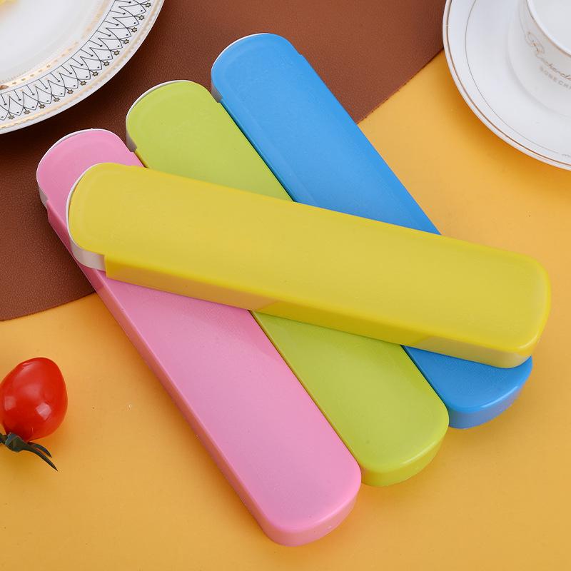 Portable Stainless Steel 3-Piece Cutlery Set: Knife, Fork, Spoon for Travel, Office, and School with Carry Box